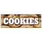 Signmission COOKIES BANNER SIGN fresh baked homemade warm chocolate chip oatmeal B-72 Cookies - alternate 1